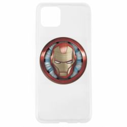 Чехол для Oppo A92s Iron man helmet wood texture - PrintSalon