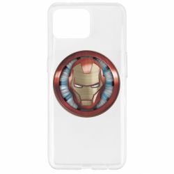 Чехол для Oppo Reno 4 Lite Iron man helmet wood texture - PrintSalon