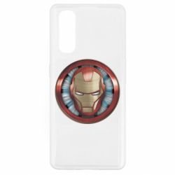Чехол для Oppo Find X2 Iron man helmet wood texture - PrintSalon