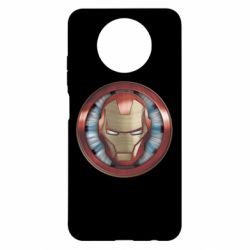 Чехол для Xiaomi Redmi Note 9 5G/Redmi Note 9T Iron man helmet wood texture