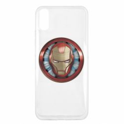Чехол для Xiaomi Redmi 9a Iron man helmet wood texture - PrintSalon