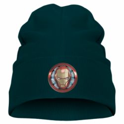 Детская шапка Iron man helmet wood texture - PrintSalon