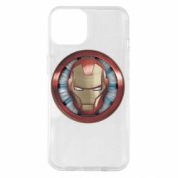 Чехол для iPhone 14 Iron man helmet wood texture - PrintSalon