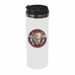 Термокружка Iron man helmet wood texture - PrintSalon