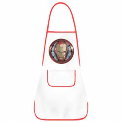 Фартук Iron man helmet wood texture - PrintSalon