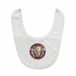 Слюнявчик  Iron man helmet wood texture - PrintSalon