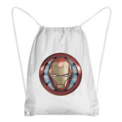 Рюкзак-мешок Iron man helmet wood texture - PrintSalon