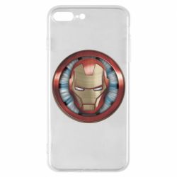 Чехол для iPhone 7 Plus Iron man helmet wood texture - PrintSalon