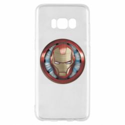 Чехол для Samsung S8 Iron man helmet wood texture - PrintSalon