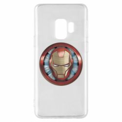 Чехол для Samsung S9 Iron man helmet wood texture - PrintSalon