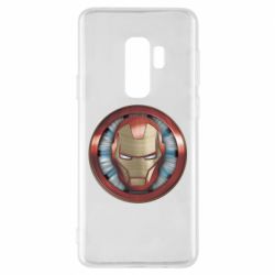 Чехол для Samsung S9+ Iron man helmet wood texture - PrintSalon