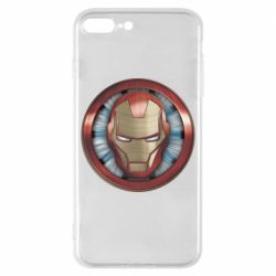 Чехол для iPhone 8 Plus Iron man helmet wood texture - PrintSalon