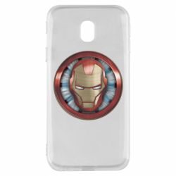 Чехол для Samsung J3 2017 Iron man helmet wood texture - PrintSalon