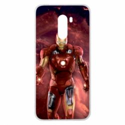 Чохол для Xiaomi Pocophone F1 Iron Man in space - PrintSalon