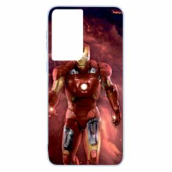 Чехол для Samsung S21 Iron Man in space