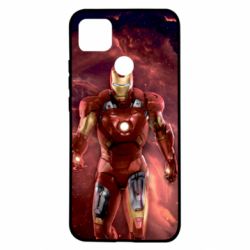 Чохол для Xiaomi Redmi 9c Iron Man in space - PrintSalon
