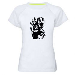 Жіноча футболка для спорту Iron man ready for battle - PrintSalon