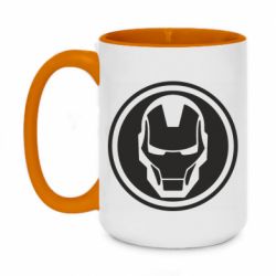 Чашка двухцветная 420ml Iron man symbol