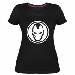 Женская премиум футболка Iron man symbol - PrintSalon