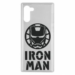 Чехол для Samsung Note 10 Iron man text - PrintSalon