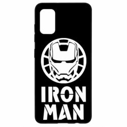 Чехол для Samsung A41 Iron man text