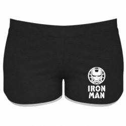 Женские шорты Iron man text - PrintSalon