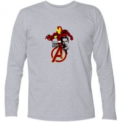 Футболка с длинным рукавом Iron Man-Tony Stark - PrintSalon