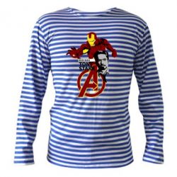 Тельняшка с длинным рукавом Iron Man-Tony Stark - PrintSalon