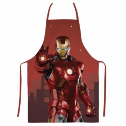 Фартук с 3D принтом Ironman and сity - PrintSalon