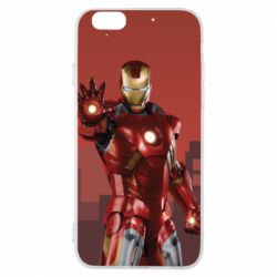 Чехол для iPhone 6/6S Ironman and сity - PrintSalon