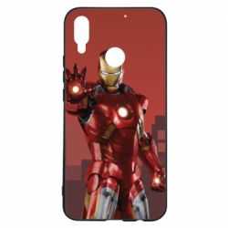 Чехол для Huawei P Smart Plus 2018 Ironman and сity - PrintSalon