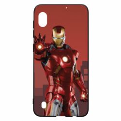 Чехол для Samsung A10 Ironman and сity - PrintSalon