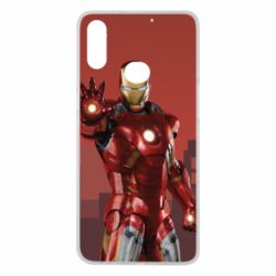 Чехол для Samsung A10s Ironman and сity - PrintSalon