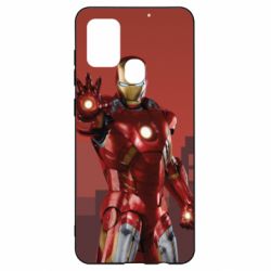 Чехол для Samsung A21s Ironman and сity - PrintSalon