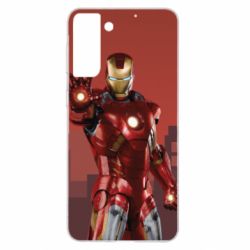 Чехол для Samsung S21+ Ironman and сity - PrintSalon