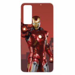 Чехол для Huawei P Smart 2021 Ironman and сity - PrintSalon