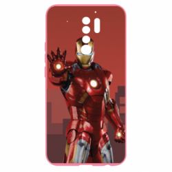 Чехол для Xiaomi Redmi 9 Ironman and сity - PrintSalon