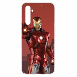 Чехол для Realme 6 Ironman and сity - PrintSalon