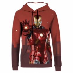 Жіноче 3D худі Ironman and сity