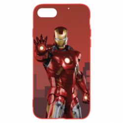 Чехол для iPhone SE 2022 Ironman and сity - PrintSalon