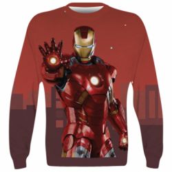 3D свитшот Ironman and сity - PrintSalon