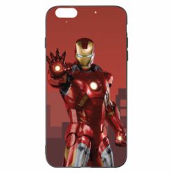 Чехол для iPhone 6 Plus/6S Plus Ironman and сity - PrintSalon