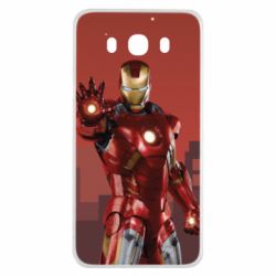 Чехол для Samsung J7 2016 Ironman and сity - PrintSalon