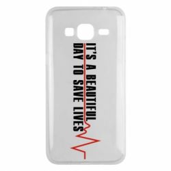 Чехол для Samsung J3 2016 It's a beautiful day to save lives - PrintSalon
