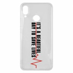 Чехол для Huawei P Smart Plus 2018 It's a beautiful day to save lives - PrintSalon