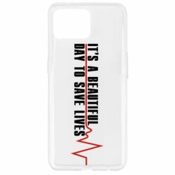 Чехол для Oppo Reno 4 Lite It's a beautiful day to save lives - PrintSalon