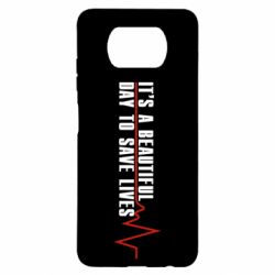 Чехол для Xiaomi Poco X3 It's a beautiful day to save lives - PrintSalon