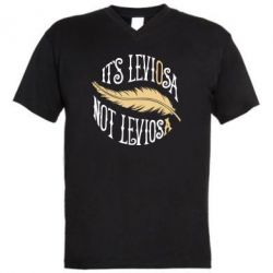 Мужская футболка  с V-образным вырезом It's leviOsa, not leviosA - PrintSalon