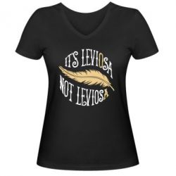 Женская футболка с V-образным вырезом It's leviOsa, not leviosA - PrintSalon