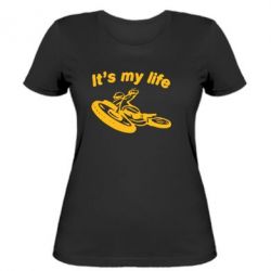 Женская футболка It's my moto life - PrintSalon